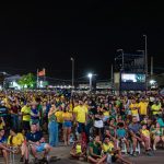 Arraiá do Povo e Vila do Forró unem público em noite de São João com mais uma transmissão do jogo da Seleção Brasileira
