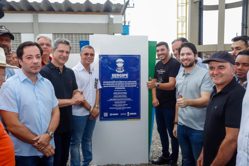 Governador entrega obras de abastecimento em Malhador e Moita Bonita e autoriza rodovia entre agreste e leste sergipanos