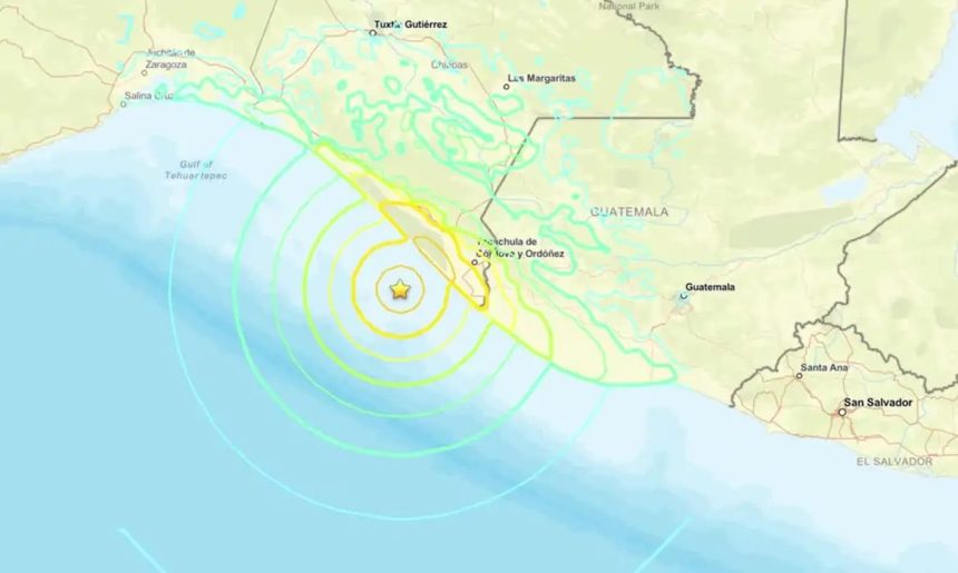 Terremoto de magnitude 7,4 atinge Puerto Madero, no México