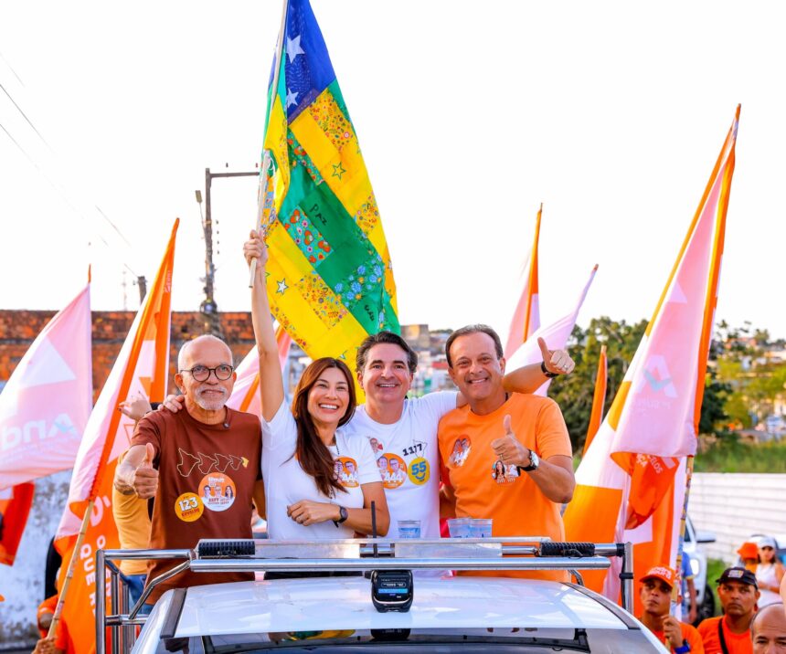 Gustinho e Hilda fazem a maior carreata já vista em Lagarto, diz campanha
