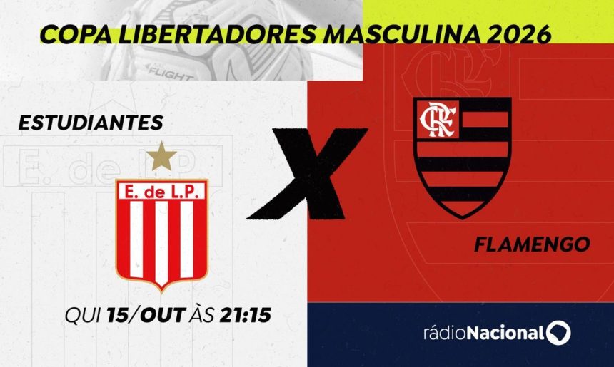 Rádio Nacional transmite Estudiantes x Flamengo pela Libertadores